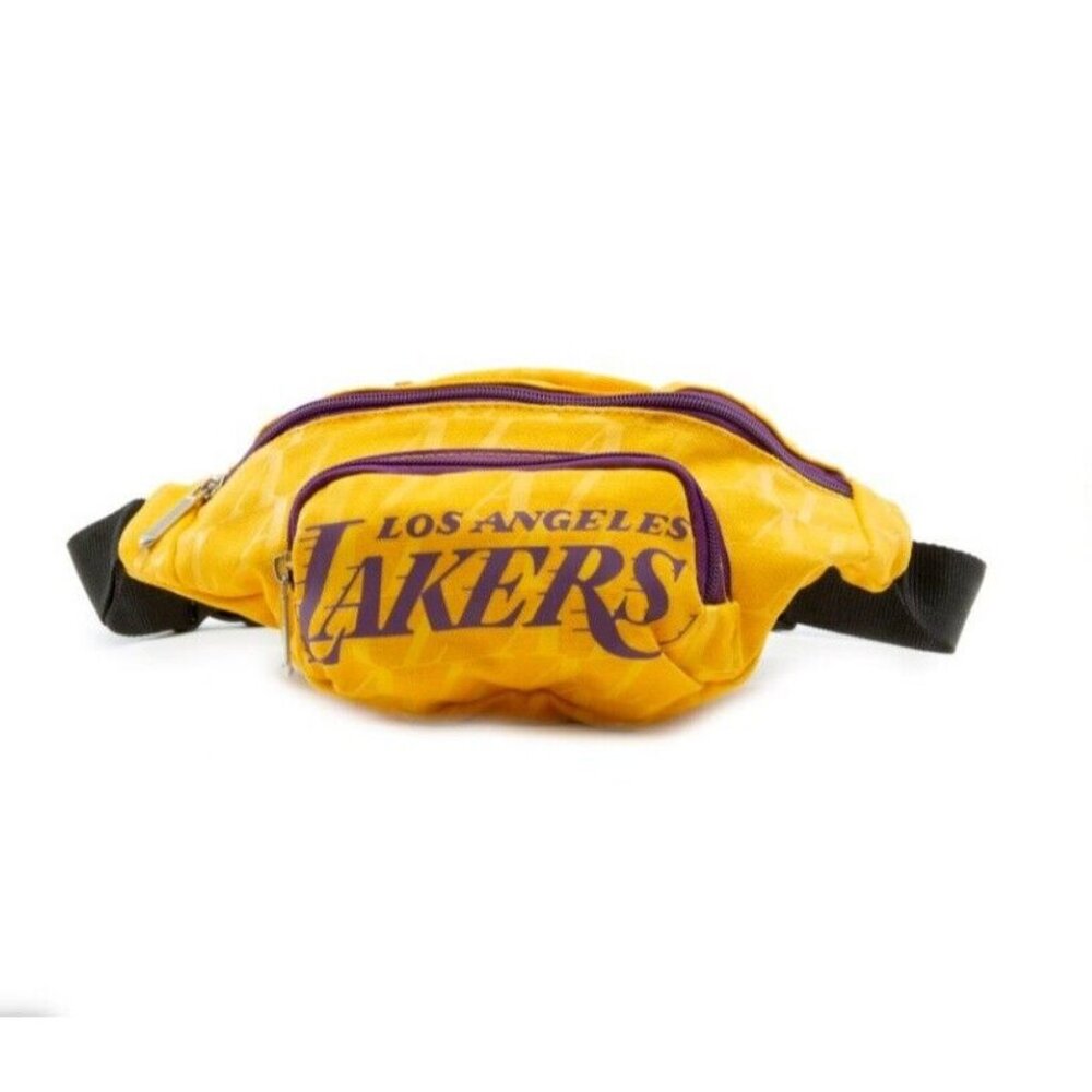Los Angeles Lakers NBA Belt Fanny Pack Bag Waist Bag Purple / Gold - Unisex
